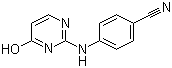 structure of CAS# 189956-45-4, 4-[(4-羟基-2-嘧啶基)氨基]苯腈