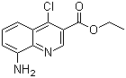 structure of CAS# 190137-84-9, 8-氨基-4-氯-3-喹啉羧酸乙酯