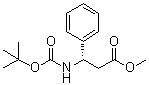 structure of CAS# 190189-97-0, (3S)-3-[(叔丁氧羰基)氨基]-3-苯基丙酸甲酯