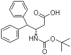 structure of CAS# 190190-50-2, N-叔丁氧羰基-L-3-氨基-4,4-二苯基丁酸