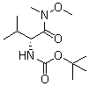 structure of CAS# 190260-92-5, N-[(1R)-1-[(Methoxymethylamino)carbonyl]-2-methylpropyl]carbamic acid tert-butyl ester