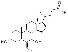 CAS # 1908444-27-8, 6-Vinyl Chenodeoxycholic Acid, (4R)-4-[(3R,5R,6Z,7S,8S,9S,10R,13R,14S,17R)-6-ethylidene-3,7-dihydroxy-10,13-dimethyl-1,2,3,4,5,7,8,9,11,12,14,15,16,17-tetradecahydrocyclopenta[a]phenanthren-17-yl]pentanoic acid