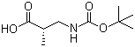 structure of CAS# 190897-47-3, (S)-3-(Boc-氨基)异丁酸