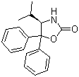 structure of CAS# 191090-32-1, (R)-(+)-4-异丙基-5,5-二苯基-2-恶唑烷酮