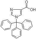 structure of CAS# 191103-80-7, 1-三苯甲基-1H-咪唑-4-羧酸