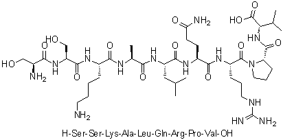 CAS 登录号：191105-77-8, L-丝氨酰-L-丝氨酰-L-赖氨酰-L-丙氨酰-L-亮氨酰-L-谷氨酰胺酰-L-精氨酰-L-脯氨酰-L-缬氨酸