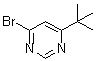 CAS # 19136-36-8, 4-Bromo-6-tert-butylpyrimidine, 4-Bromo-6-(1,1-dimethylethyl)pyrimidine