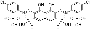 structure of CAS# 1914-99-4, Chlorophosphonazo III