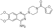 structure of CAS# 19216-56-9, Prazosin