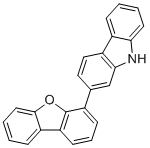 structure of CAS# 1922121-95-6, 2-(二苯并[b,d]呋喃-4-基)-9H-咔唑