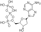 structure of CAS# 1927-31-7, 2'-Deoxyadenosine 5'-triphosphate