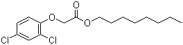 CAS # 1928-44-5, Octyl (2,4-dichlorophenoxy)acetate, (2,4-dichlorophenoxy)acetic acid octyl ester