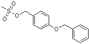 CAS # 192997-48-1, 4-(Benzyloxy)benzyl methanesulfonate, 4-(Phenylmethoxy)benzenemethanol methanesulfonate