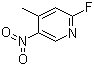 structure of CAS# 19346-47-5, 2-Fluoro-4-methyl-5-nitropyridine