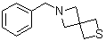 structure of CAS# 1936626-65-1, 6-(苯基甲基)-2-硫杂-6-氮杂螺[3.3]庚烷