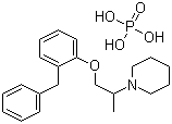 CAS # 19428-14-9, Benproperine phosphate, 1-[2-(2-Benzylphenoxy)-1-methylethyl]piperidine phosphate