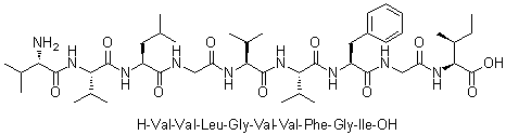 CAS 登录号：194493-58-8, L-缬氨酰-L-缬氨酰-L-亮氨酰甘氨酰-L-缬氨酰-L-缬氨酰-L-苯丙氨酰甘氨酰-L-异亮氨酸