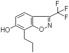 structure of CAS# 194608-88-3, 7-丙基-3-(三氟甲基)苯并[d]异恶唑-6-醇