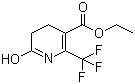 structure of CAS# 194673-12-6, 6-Hydroxy-2-trifluoromethyl-4,5-dihydropyridine-3-carboxylic acid ethyl ester