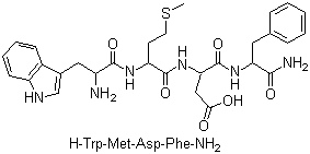 structure of CAS# 1947-37-1, Tetragastrin