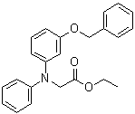 CAS 登录号：1951441-40-9, N-苯基-N-[3-(苯基甲氧基)苯基]甘氨酸乙酯