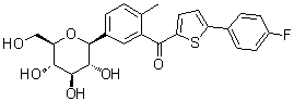 CAS # 1951467-28-9, [5-(4-Fluorophenyl)-2-thienyl](5-beta-D-glucopyranosyl-2-methylphenyl)methanone
