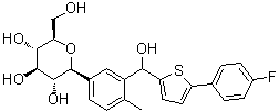 CAS 登录号：1951467-29-0, (1S)-1,5-脱水-1-C-[3-[[5-(4-氟苯基)-2-噻吩基]羟基甲基]-4-甲基苯基]-D-山梨糖醇