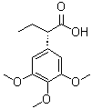 structure of CAS# 195202-08-5, (S)-2-(3,4,5-Trimethoxyphenyl)butyric acid