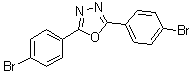 structure of CAS# 19542-05-3, 2,5-双(4-溴苯基)-1,3,4-恶二唑