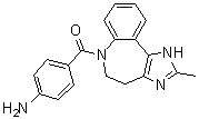 CAS # 195531-22-7, (4-Aminophenyl)(4,5-dihydro-2-methylimidazo[4,5-d][1]benzazepin-6(1H)-yl)methanone