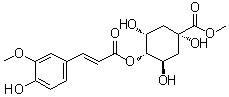 structure of CAS# 195723-10-5, (1alpha,3R,4alpha,5R)-1,3,5-三羟基-4-[[(2E)-3-(4-羟基-3-甲氧基苯基)-1-氧代-2-丙烯-1-基]氧基]环己烷羧酸甲酯
