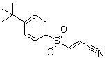 structure of CAS# 196309-76-9, (2E)-3-[[4-(1,1-Dimethylethyl)phenyl]sulfonyl]-2-propenenitrile