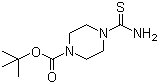 CAS 登录号：196811-66-2, 4-(叔丁氧羰基)哌嗪-1-硫代甲酰胺