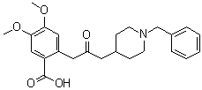 structure of CAS# 197010-25-6, 4,5-二甲氧基-2-[2-氧代-3-[1-(苯基甲基)-4-哌啶基]丙基]苯甲酸
