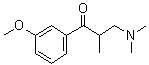 structure of CAS# 197145-37-2, 3-(二甲基氨基)-1-(3-甲氧基苯基)-2-甲基-1-丙酮