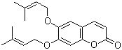 CAS # 19723-20-7, 6,7-Bis[(3-methyl-2-butenyl)oxy]coumarin, 6,7-Bis[(3-methyl-2-buten-1-yl)oxy]-2H-1-benzopyran-2-one