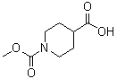 structure of CAS# 197585-42-5, 1-(甲氧羰基)哌啶-4-羧酸