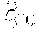 structure of CAS# 197658-50-7, (3S)-1,3,4,5-Tetrahydro-3-[[(1S)-1-phenylethyl]amino]-2H-1-benzazepin-2-one