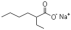 structure of CAS# 19766-89-3, Sodium 2-ethylhexanoate