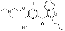 structure of CAS# 19774-82-4, Amiodarone hydrochloride
