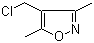 structure of CAS# 19788-37-5, 4-Chloromethyl-3,5-dimethylisoxazole