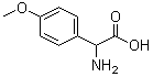 structure of CAS# 19789-59-4, 2-(4-Methoxyphenyl)glycine
