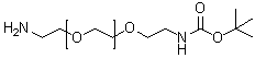 structure of CAS# 198227-38-2, alpha-(2-Aminoethyl)-omega-[2-[[(1,1-dimethylethoxy)carbonyl]amino]ethoxy]-poly(oxy-1,2-ethanediyl)