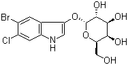 structure of CAS# 198402-60-7, 5-溴-6-氯-1H-吲哚-3-基 alpha-D-吡喃半乳糖苷