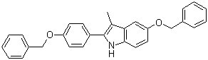 structure of CAS# 198479-63-9, 3-甲基-5-苄氧基-2-(4-苄氧基苯基)-1H-吲哚
