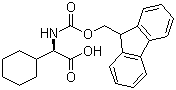 CAS # 198543-96-3, N-alpha-[[(9H-Fluoren-9-yl)methoxy]carbonyl]-D-cyclohexylglycine, (R)-alpha-[[(9H-Fluoren-9-ylmethoxy)carbonyl]amino]cyclohexaneacetic acid