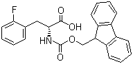 structure of CAS# 198545-46-9, Fmoc-2-fluoro-D-phenylalanine
