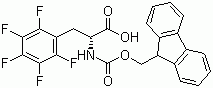 structure of CAS# 198545-85-6, Fmoc-2,3,4,5,6-pentafluoro-D-phenylalanine