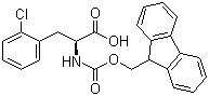 structure of CAS# 198560-41-7, Fmoc-2-chloro-L-phenylalanine