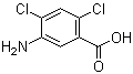 structure of CAS# 19861-63-3, 5-Amino-2,4-dichlorobenzoic acid